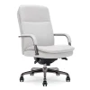 La-Z-Boy Opus Ergonomic Bonded Leather Swivel Executive Chair, Gray and Graphite (CCHR10015B)