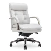 La-Z-Boy Sonata Ergonomic Bonded Leather Swivel Executive Chair, Gray and Graphite (CCHR10014B)