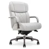 La-Z-Boy Symphony Ergonomic Bonded Leather Swivel Executive Chair, Gray and Graphite (CCHR10013B)
