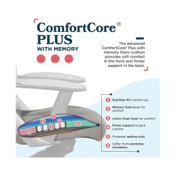 La-Z-Boy Vannes Ergonomic Polyurethane Swivel Executive Chair, Gray (60101-GRY)