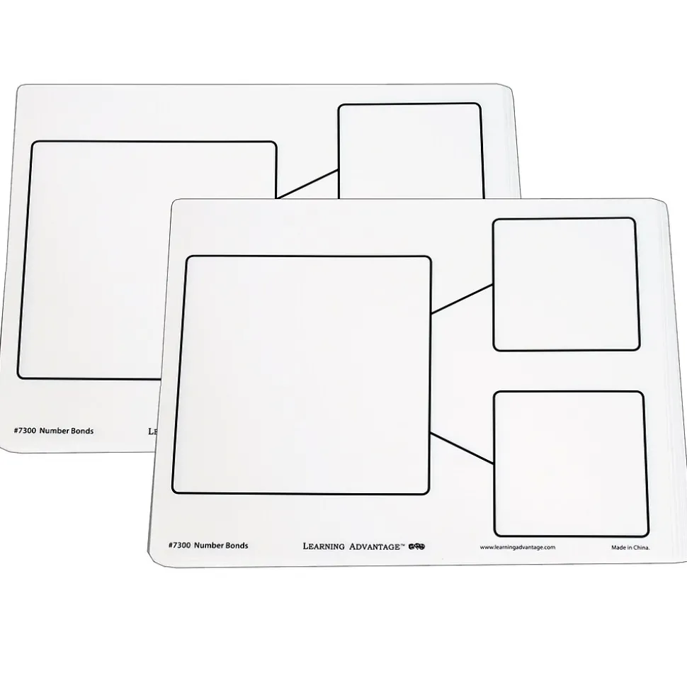 Learning Advantage Dry Erase Boards - Number Bond - 10 Per Set - 2 Sets (CTU7300-2)