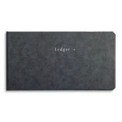 Ledger Binder, 10.5" x 5.63", 200 Pages, Blue Marble (26520)