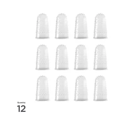 Lee Large Fingertip, Clear, 12/Pack (LEE41070)