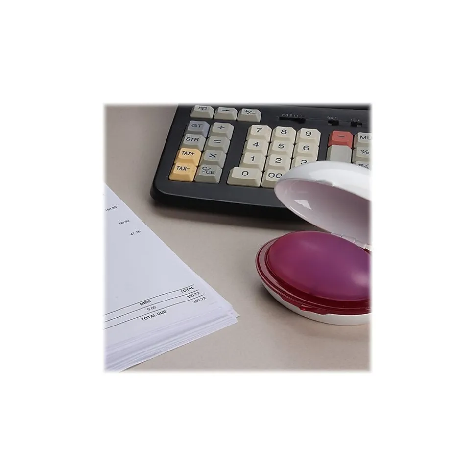 Lee Products Sortkwik 1.5 oz. Fingertip Moistener, Pink (12136)