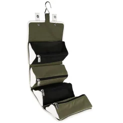 Lencca 5" Faux Leather Travel Organizer, Water Resistant, Gem Cream (LENLEA026)