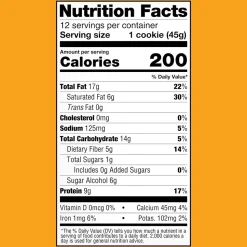 Lenny & Larry's Keto Gluten Free Peanut Butter Cookies, 1.6 oz., 12 Packs/Box (220-02084)