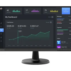 Lenovo D24-40 23.8" 75 Hz LCD Monitor, Raven Black (67A2KCC6US)