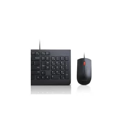 Lenovo Essential Wired Combo Ergonomic Keyboard and Mouse, Black (4X30L79883)