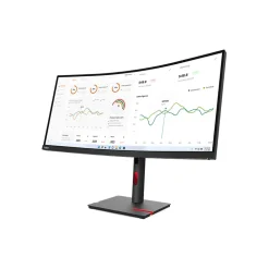 Lenovo ThinkVision T34w-30 34" Curved 60Hz LED Monitor, Raven Black (63D4GAR1US)