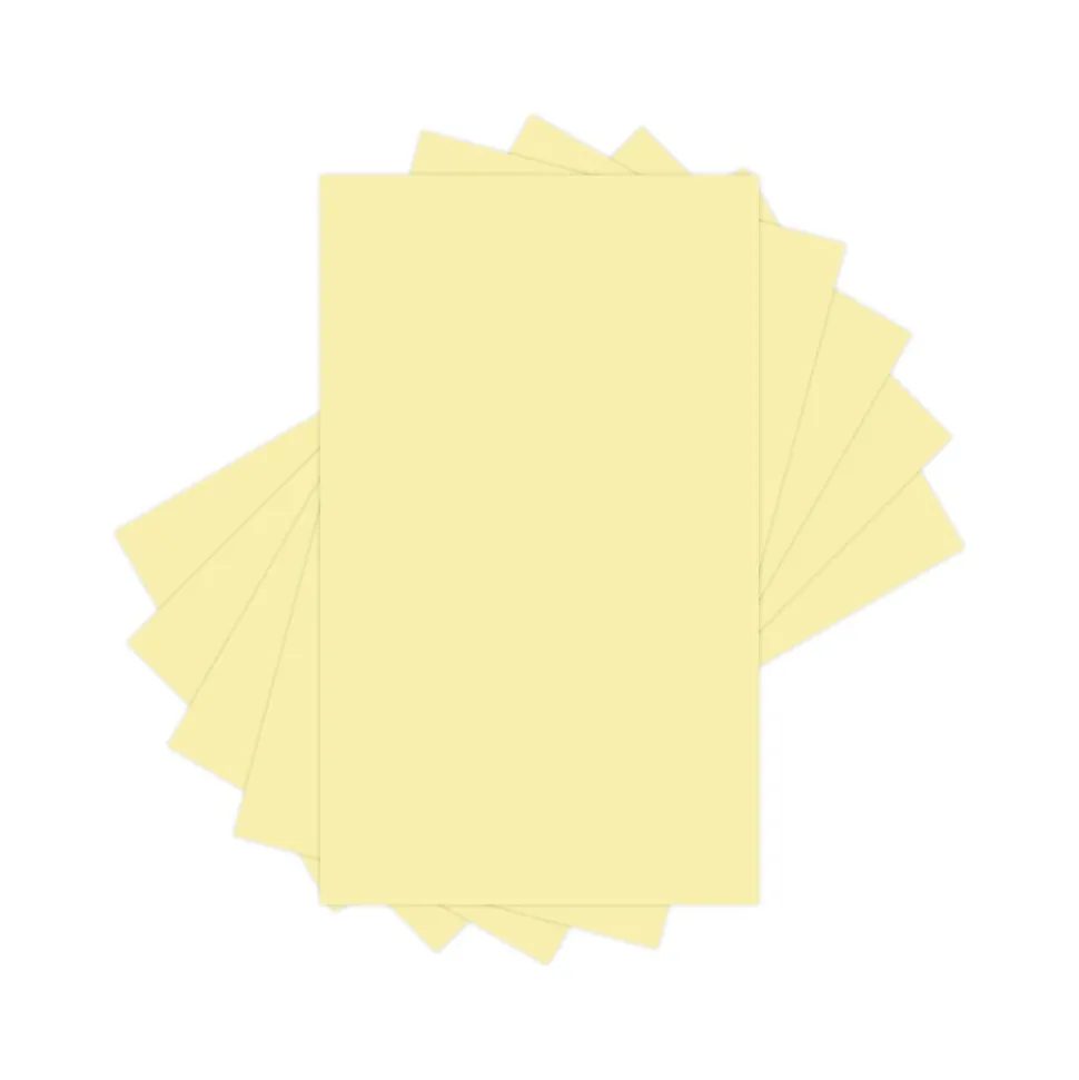 Lettermark Colors 30% Recycled 8.5" x 14" Colored Paper, 20 lbs., Canary, 500 Sheets/Ream (94292RM)