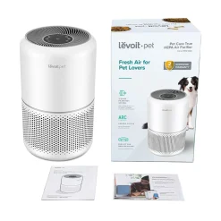 Levoit Core Pet Care True HEPA Tower Air Purifier, White (HEAPAPLVNUS0035)