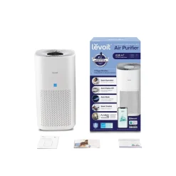 Levoit PlasmaPro 600S True HEPA Smart Air Purifier, 5-Speed, Wi-Fi Enabled, White (HEAPAPLVSUS0097A)
