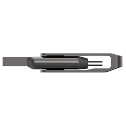 Lexar JumpDrive D400 Dual 256GB USB 3.1 Type-C Flash Drive, Gray (LJDD400256G-BNQNU)