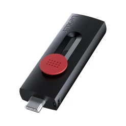 Lexar JumpDrive D300 Dual 128GB USB 3.2 Gen 1 Type-C/Type-A Flash Drive, Black/Red, 2/Pack (LJDD300128G-B2BNU)