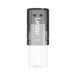 Lexar JumpDrive S60 32GB USB 2.0 Type A Flash Drive, Grey/White, 3/Pack (LJDS60-32GB3NNU)