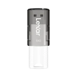 Lexar JumpDrive S60 64GB USB 2.0 Type A Flash Drive, Grey/White, 3/Pack (LJDS60-64GB3NNU)