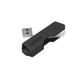 Lexar Twist Turn2 32GB USB 2.0 Type A Flash Drive, Black (JDTT2-32GABNABK)