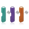 Lexar Twist Turn2 32GB USB 2.0 Type-A Flash Drive, Teal/Purple/Orange, 3/Pack (LJDTT2-32GABNA3)