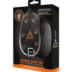 Lexip JVAPCM00434 Mouse Ceramic Glide Feet Mo42, Black