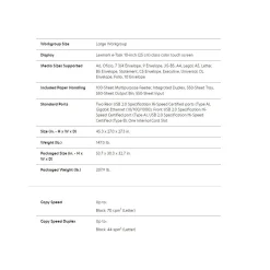 Lexmark MX826ade USB & Network Ready Black & White Laser All-In-One Printer (25B0610)