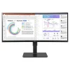 LG 34" UltraWide WQHD Curved IPS 60 Hz LED Monitor with Built-in Universal Docking Station, Business Black (34BQ77QB-B)