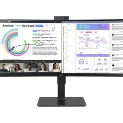 LG UltraWide 34" 100 Hz LCD Monitor, Black Texture (34BQ77QC-B)