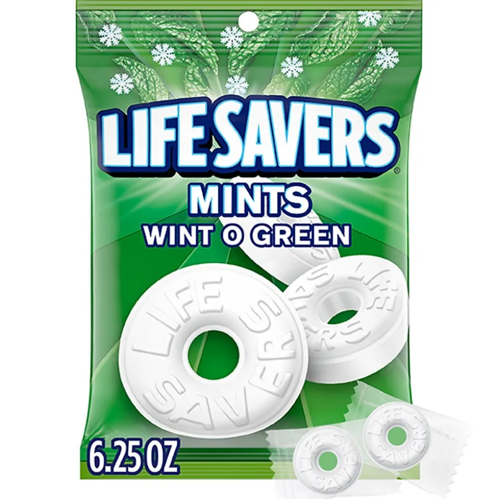 Life Savers Wint O Green Mints Candy Bag, 6.25 oz (NFG885041)