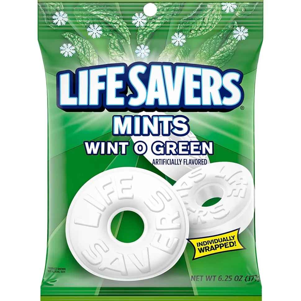 Life Savers Wint O Green Mints Candy Bag, 6.25 oz (NFG885041)