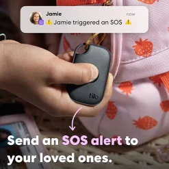 Life360 Tile Pro Bluetooth Tracker, Assorted, Black/White, 4/Pack (RE-61124)