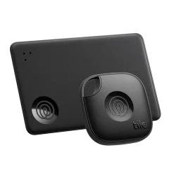 Life360 Tile Starter Pack Bluetooth Trackers, Black, 2/Pack (RE-65012)