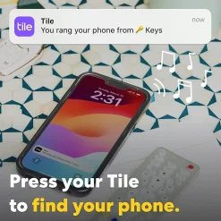Life360 Tile Sticker Bluetooth Tracker, Black (RE-63011)