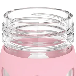 Lifefactory Glass Water Bottle, 22 oz., Desert Rose (LIFLG4321MDR4)
