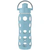Lifefactory Glass Water Bottle, 22 oz., Denim (LIFLG4321MDE4)