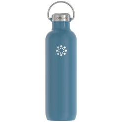 Lifefactory Stainless Steel Double Wall Insulated Water Bottle, 32 oz., Dark Denim (LIFLS365MDD4)