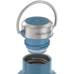 Lifefactory Stainless Steel Double Wall Insulated Water Bottle, 32 oz., Dark Denim (LIFLS365MDD4)