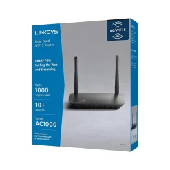 Linksys AC700 Dual Band Gaming Router, Black (E5350)