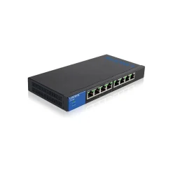 Linksys 8-Port Gigabit Ethernet Unmanaged Switch, 10/100/1000 Mbps, Black (LNKLGS108P)