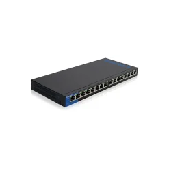Linksys 16-Port Gigabit Ethernet Unmanaged Switch, 10/100/1000 Mbps (LGS116)