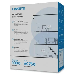 Linksys RE6300 Dual Band 2.4/5GHz Wireless and Ethernet Extender, White