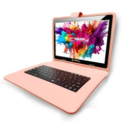 LINSAY 10.1" OCTA CORE Android 13 Tablet Bundle with Keyboard Case Backpack and Pen, 128GB (F10XIPGCLOPEABA)