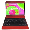 LINSAY 12" Octa Core Tablet, 8GB RAM, 256GB Storage, Android 14, Bundled with Red Style Keyboard Bundled with Applications Pack
