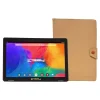 Linsay 10.1" Tablet with Case, WiFi, 2GB RAM, 64GB Storage, Android 13, Black/Light Brown (F10IPBCLBROWN)