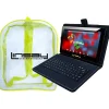 LINSAY F10 Series 10.1" Tablet, WiFi, 2GB RAM, 64GB , Android 13, Black w/Black Keyboard & Bag Pack (F10XIPSCKBAG)