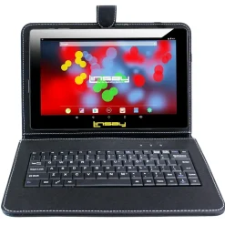 LINSAY F10 Series 10.1" Tablet, WiFi, 2GB RAM, 64GB Storage, Android 13, Black w/Black Keyboard (F10XIPSBK)