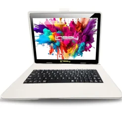 Linsay Octa Core 10.1" Tablet, 4GB RAM, 128GB Storage, Android 13, Bundled with Oracle Keyboard, Briefcase and Stylus Pen