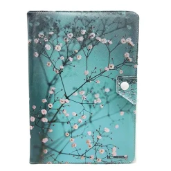 Linsay Octa Core 10.1" Tablet, 4GB RAM, 128GB Storage, Android 13, Bundled with Flowers Marble Case and Stylus Pen