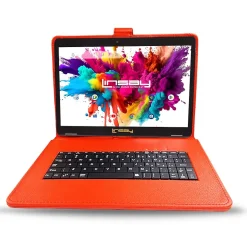 Linsay Octa Core 10.1" Tablet, 4GB RAM, 128GB Storage, Android 13, Bundled with Red Keyboard, Stylus Pen and Application Pack