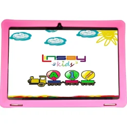 Linsay Octa Core 10.1" Tablet, 4GB RAM, 128GB Storage, Android 13, Bundled with Pink Kids Case, Backpack, and Stylus Pen