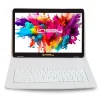 LINSAY 10.1"Octa Core Tablet, WiFi, 128GB, Andriod, White Crocodile Style Keyboard