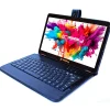 Linsay Octa Core 10.1" Tablet, 4GB RAM, 128GB Storage, Android 13, Bundled with Black Crocodile Keyboard and Stylus Pen